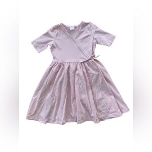 Hanna Andersson Size 110, 5, Pink Faux Wrap Dress